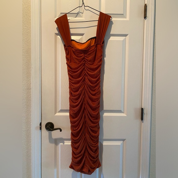 PRETTYGARDEN Women's Ruched Bodycon Dress Off Shoulder Sleeveless Cocktail Dress - Picture 9 of 9